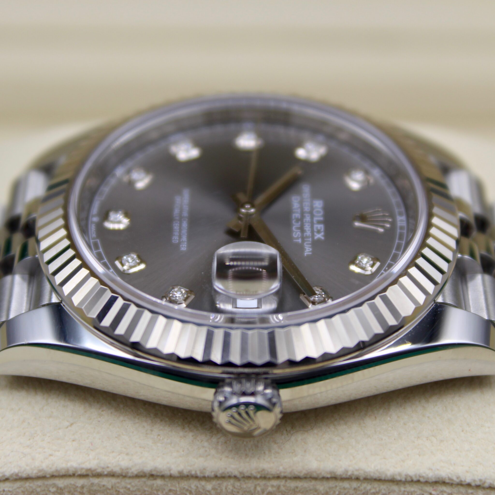 Rolex Datejust Ref Grey Diamond Dial Fullset Lc